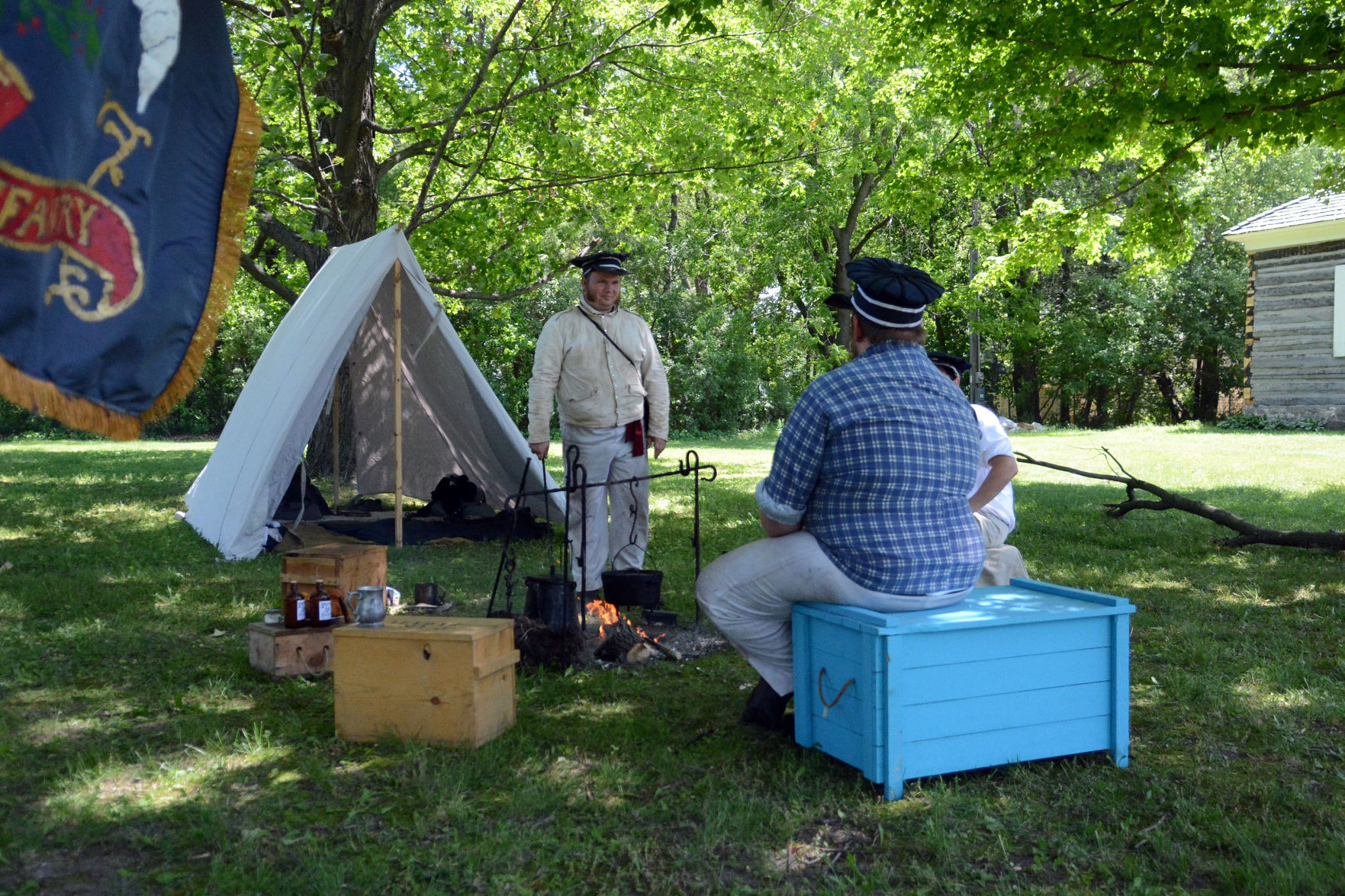Wisconsin Territory Day at Fort Winnebago Surgeons Quarters